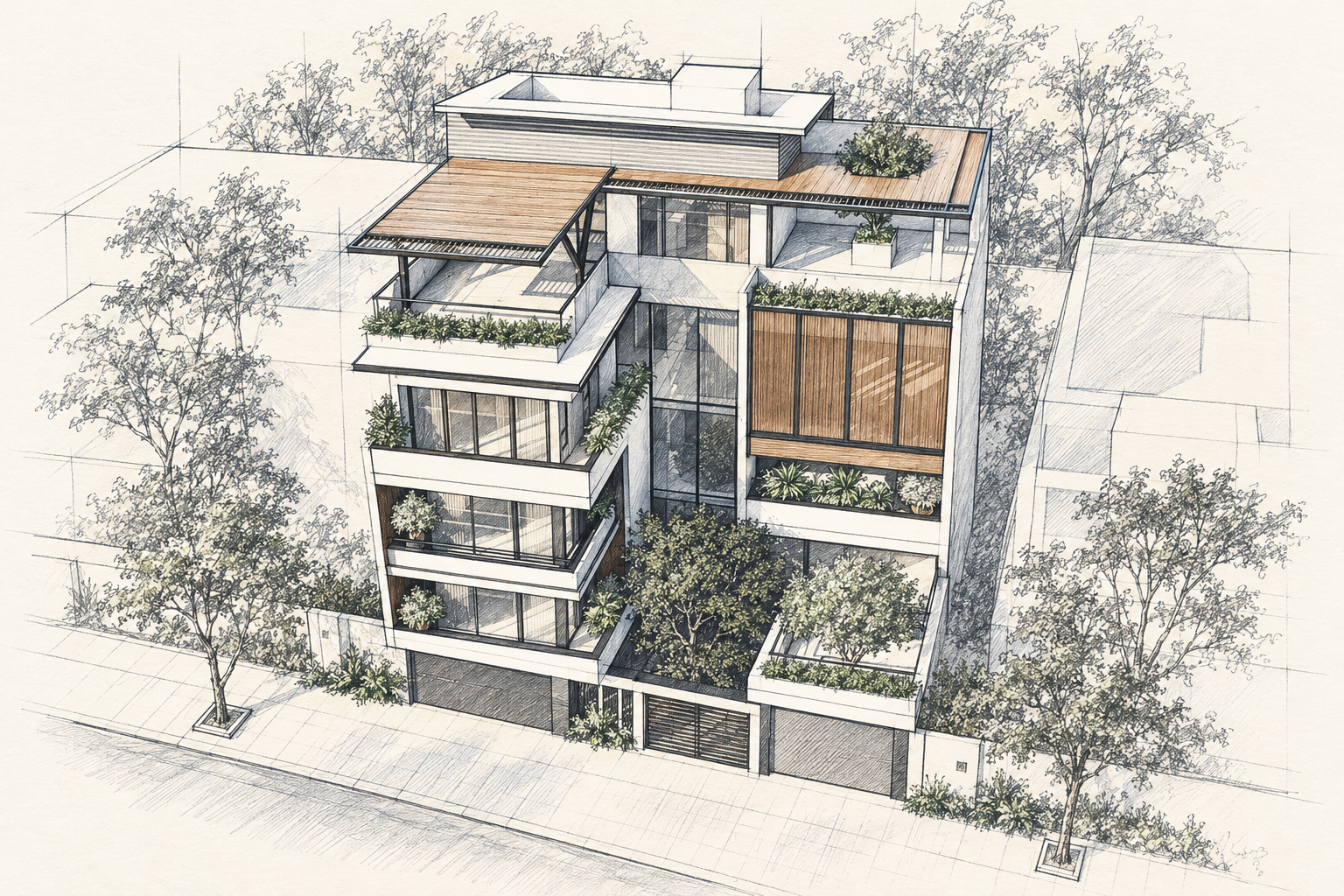 Thiết kế kiến trúc — công trình Quang Anh